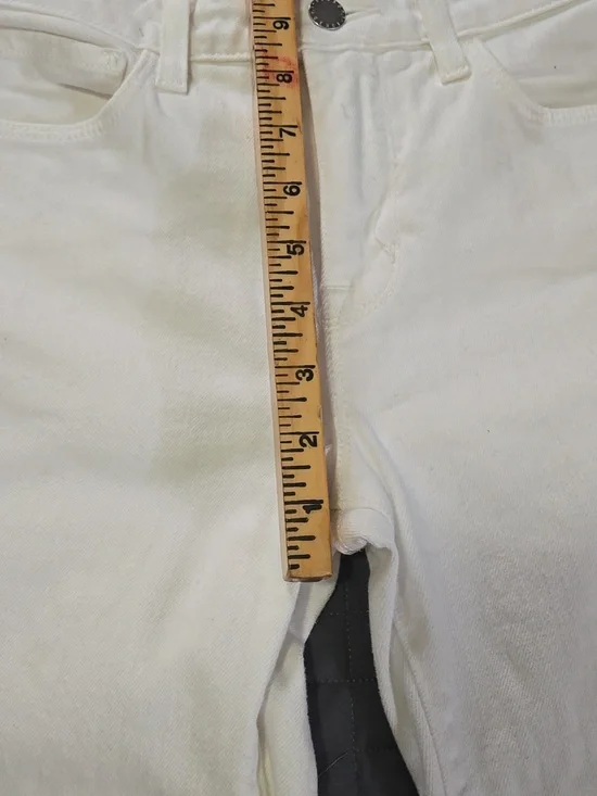 L'AGENCE White Denim Flare Jeans Womens Size 25 Summer Vacation Versatile EUC - Picture 4 of 9